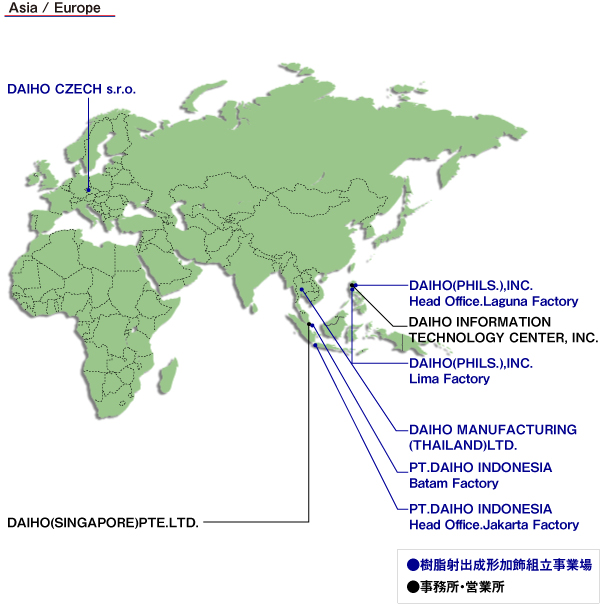 海外拠点map